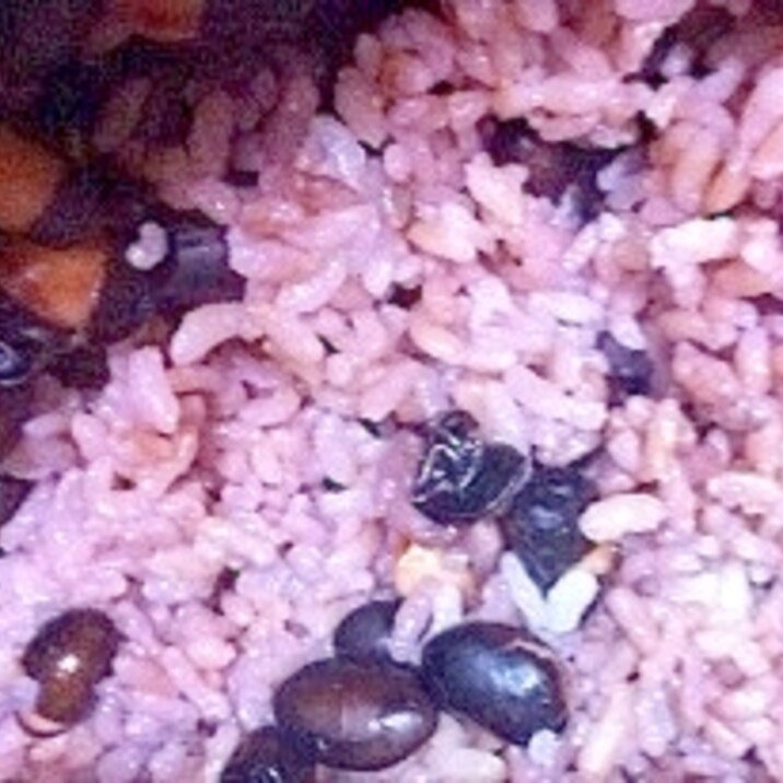 簡単！！栄養満点・黒豆と発芽玄米のご飯